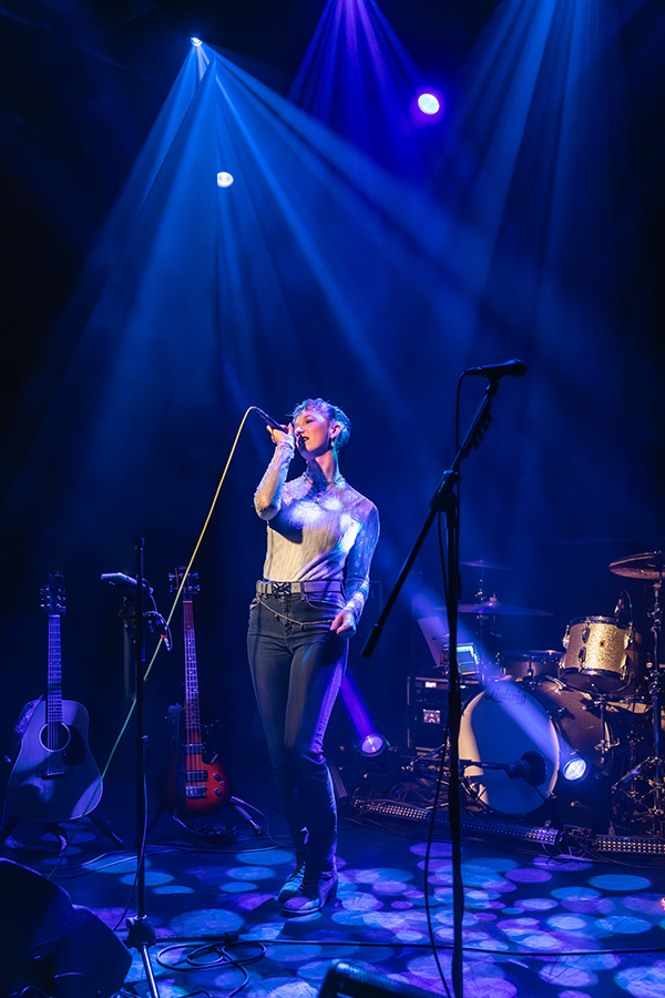 Zara on stage at the Tap Room Talent showcase