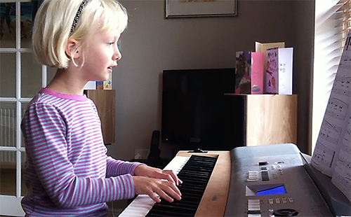 piano practice - the early days